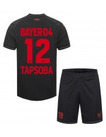 Bayer Leverkusen Edmond Tapsoba #12 Kotipaita Lasten 2023-24 Lyhythihainen (+ shortsit)